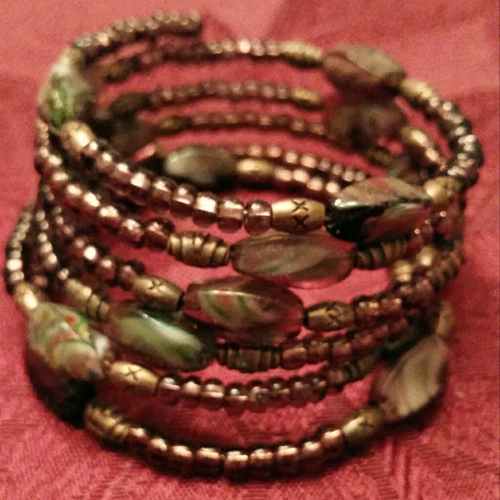 Assorted Wire Wrap Bracelets and Leather wrap Bracelets-Scroll Down to View some